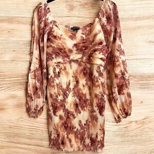 Sincerely Jules Women’s Plisse Accordion Fit And Flare Dress Size XL